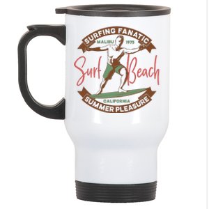 Surfing Fanatic Summer Pleasure Stainless Steel Travel Mug