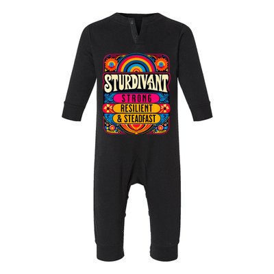 Sturdivant Family Strong Resilient & Steadfast Infant Fleece One Piece