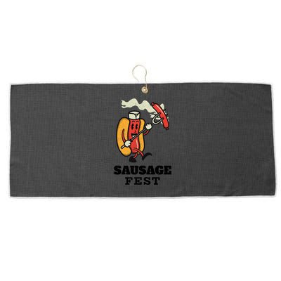 Sausage Fest Sausage Cute Gift Large Microfiber Waffle Golf Towel