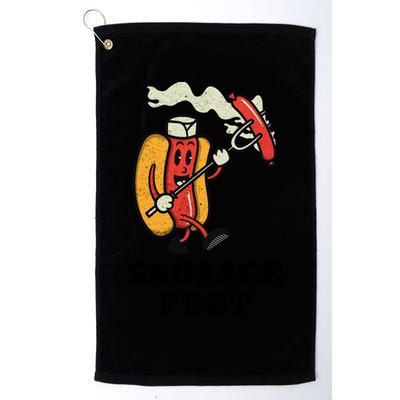 Sausage Fest Sausage Cute Gift Platinum Collection Golf Towel