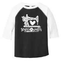 Sewciopath Funny Sewing Lover Sewer Tailor Sewing Machine Toddler Fine Jersey T-Shirt