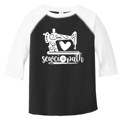 Sewciopath Funny Sewing Lover Sewer Tailor Sewing Machine Toddler Fine Jersey T-Shirt