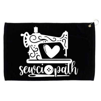 Sewciopath Funny Sewing Lover Sewer Tailor Sewing Machine Grommeted Golf Towel