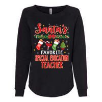 SantaS Favorite Special Education Teacher Santa Hat Xmas Womens California Wash Sweatshirt