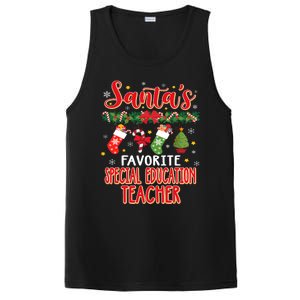 SantaS Favorite Special Education Teacher Santa Hat Xmas PosiCharge Competitor Tank