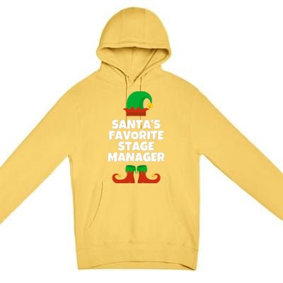 SantaS Favorite Stage Manager Christmas Funny Hat Premium Pullover Hoodie