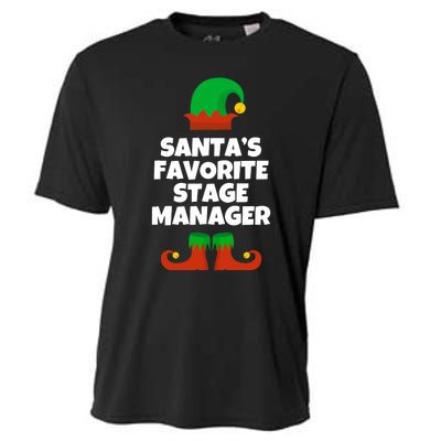 SantaS Favorite Stage Manager Christmas Funny Hat Cooling Performance Crew T-Shirt