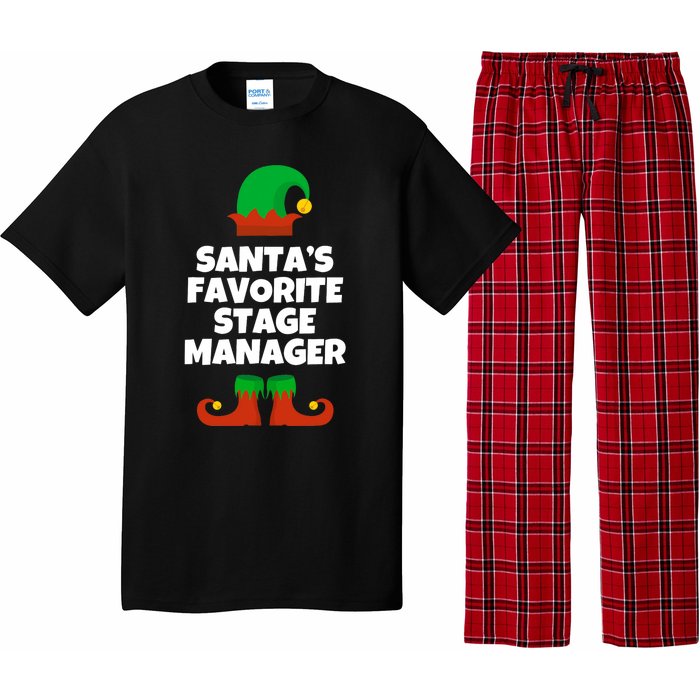 SantaS Favorite Stage Manager Christmas Funny Hat Pajama Set