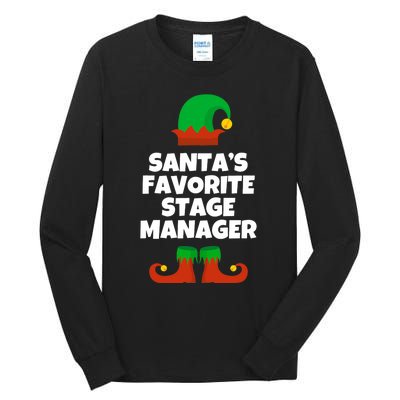 SantaS Favorite Stage Manager Christmas Funny Hat Tall Long Sleeve T-Shirt