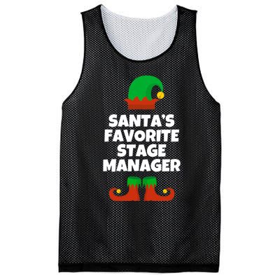 SantaS Favorite Stage Manager Christmas Funny Hat Mesh Reversible Basketball Jersey Tank