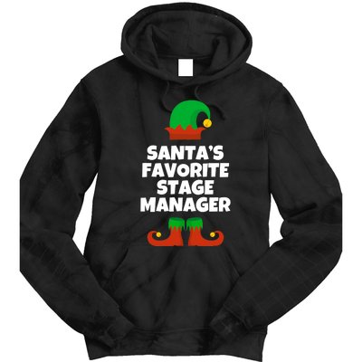 SantaS Favorite Stage Manager Christmas Funny Hat Tie Dye Hoodie