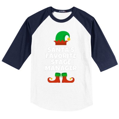 SantaS Favorite Stage Manager Christmas Funny Hat Baseball Sleeve Shirt