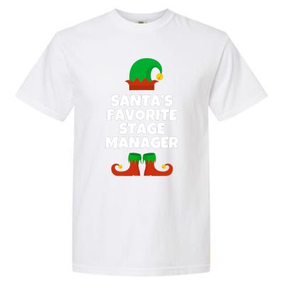 SantaS Favorite Stage Manager Christmas Funny Hat Garment-Dyed Heavyweight T-Shirt