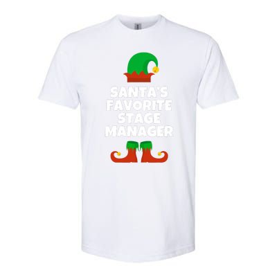 SantaS Favorite Stage Manager Christmas Funny Hat Softstyle CVC T-Shirt