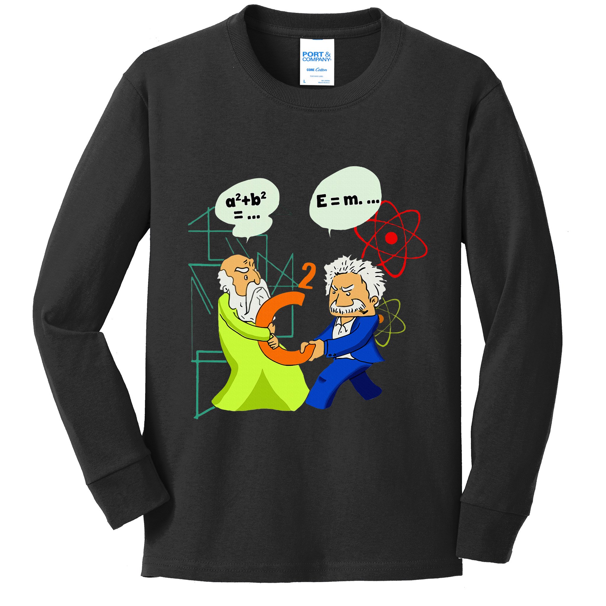 Secret Funny Science Nerdy Biology Physic Math Lover Kids Long Sleeve Shirt
