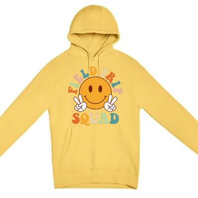 School Fieldtrip Squad Groovy Field Day 2024 Teacher Premium Pullover Hoodie