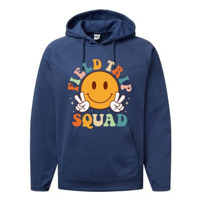 School Fieldtrip Squad Groovy Field Day 2024 Teacher Performance Fleece Hoodie