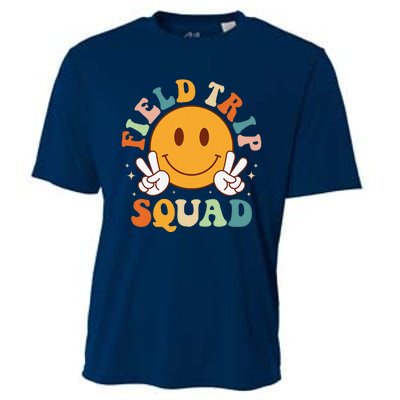 School Fieldtrip Squad Groovy Field Day 2024 Teacher Cooling Performance Crew T-Shirt