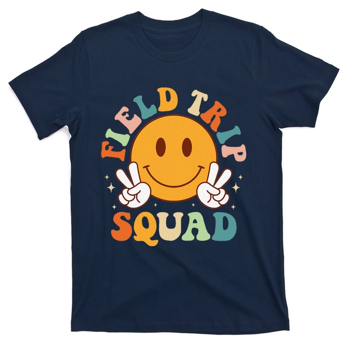 School Fieldtrip Squad Groovy Field Day 2024 Teacher T-Shirt