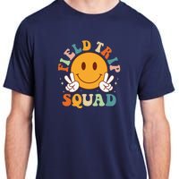 School Fieldtrip Squad Groovy Field Day 2024 Teacher Adult ChromaSoft Performance T-Shirt