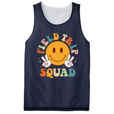 School Fieldtrip Squad Groovy Field Day 2024 Teacher Mesh Reversible Basketball Jersey Tank