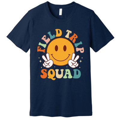 School Fieldtrip Squad Groovy Field Day 2024 Teacher Premium T-Shirt