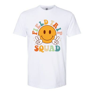 School Fieldtrip Squad Groovy Field Day 2024 Teacher Softstyle CVC T-Shirt