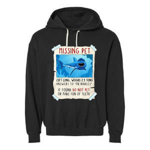 Shark Funny Shark Great White Tee Shark Garment-Dyed Fleece Hoodie