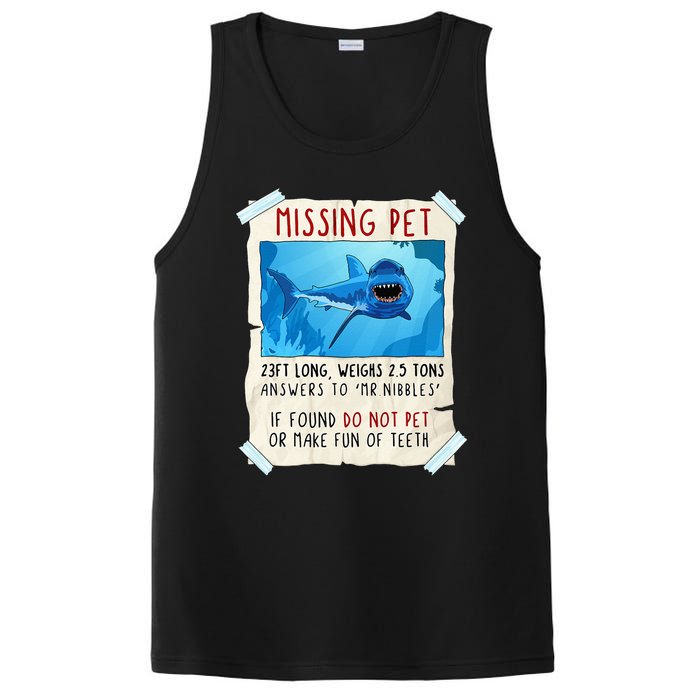 Shark Funny Shark Great White Tee Shark PosiCharge Competitor Tank