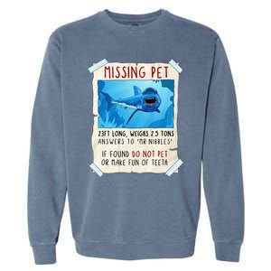 Shark Funny Shark Great White Tee Shark Garment-Dyed Sweatshirt