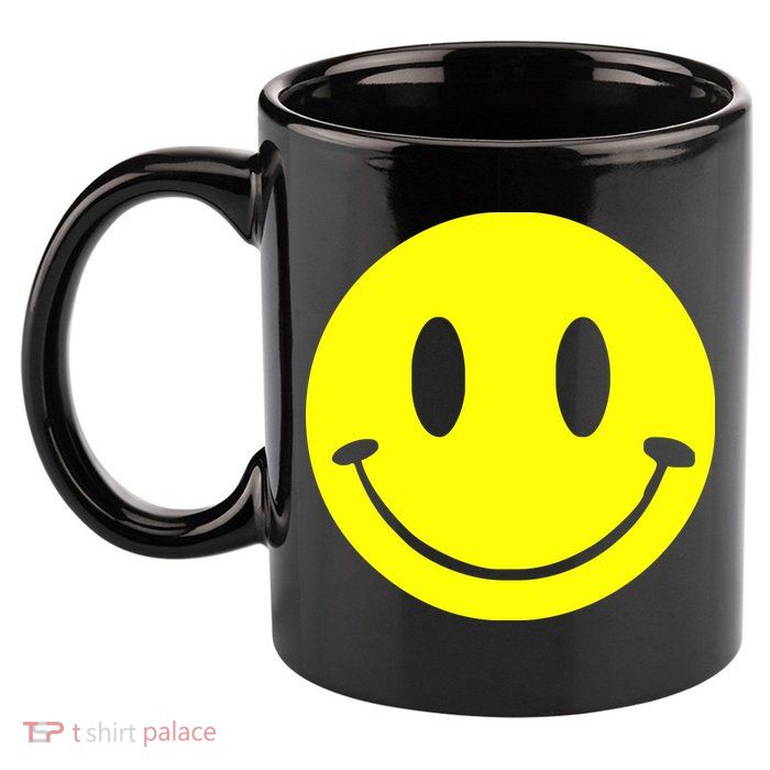 SMILEY FACE 11oz C Handle Ceramic Mug