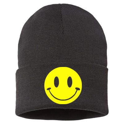 SMILEY FACE Sustainable Knit Beanie