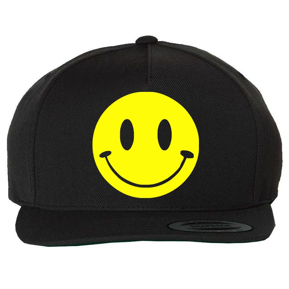 SMILEY FACE Wool Snapback Cap