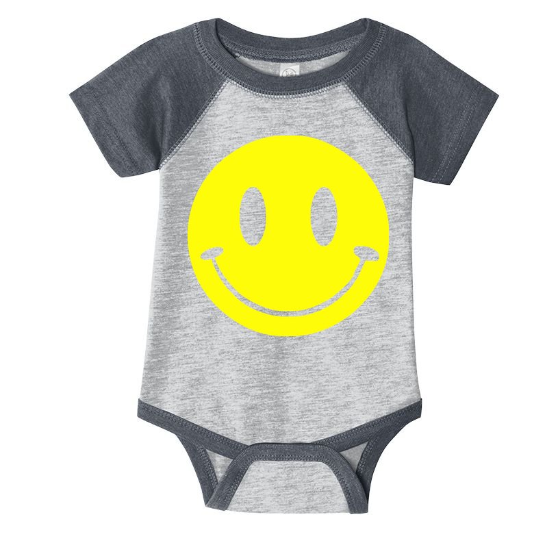 SMILEY FACE Infant Baby Jersey Bodysuit