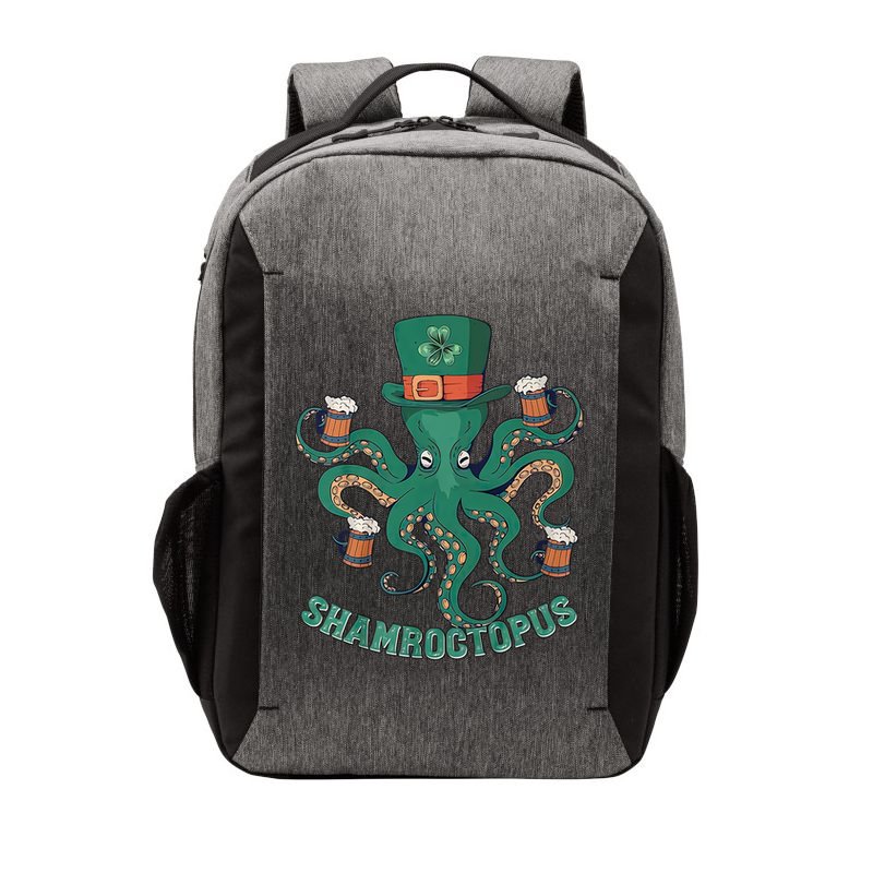 Shamroctopus Funny St Patrick's Day Octopus Drinking Team Vector Backpack