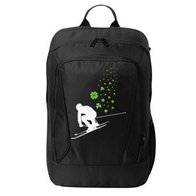 Ski Freestyle Skiing Patricks Day City Backpack