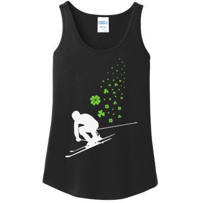 Ski Freestyle Skiing Patricks Day Ladies Essential Tank