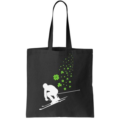 Ski Freestyle Skiing Patricks Day Tote Bag