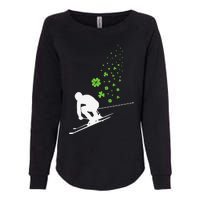 Ski Freestyle Skiing Patricks Day Womens California Wash Sweatshirt