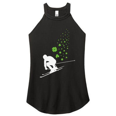 Ski Freestyle Skiing Patricks Day Women's Perfect Tri Rocker Tank