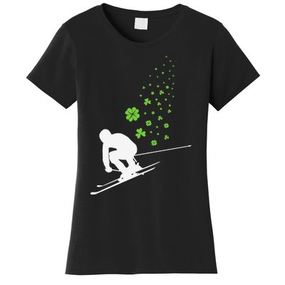 Ski Freestyle Skiing Patricks Day Women's T-Shirt