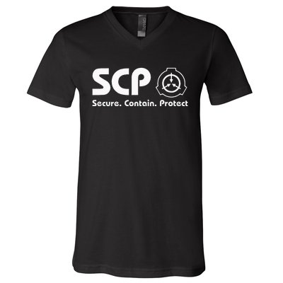 Scp Foundation Scp Secure Contain Protect V-Neck T-Shirt