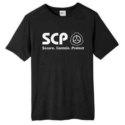 Scp Foundation Scp Secure Contain Protect Tall Fusion ChromaSoft Performance T-Shirt