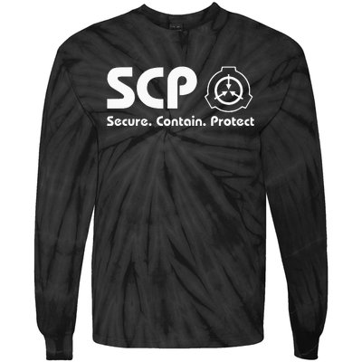 Scp Foundation Scp Secure Contain Protect Tie-Dye Long Sleeve Shirt