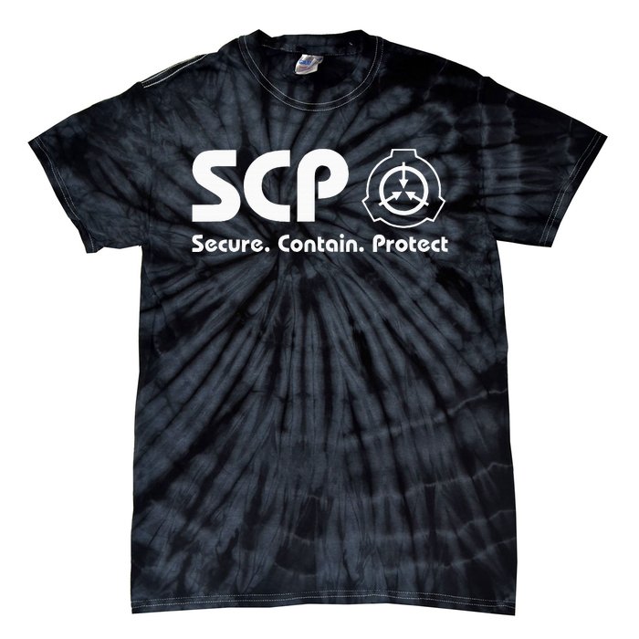 Scp Foundation Scp Secure Contain Protect Tie-Dye T-Shirt