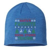 SantaS Favorite Social Studies Teacher Ugly Xmas Sweater Gift Sustainable Beanie