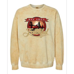 San Francisco Sunday Bay Area Faithful Colorblast Crewneck Sweatshirt