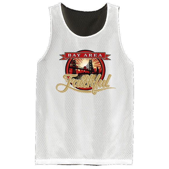 San Francisco Sunday Bay Area Faithful Mesh Reversible Basketball Jersey Tank