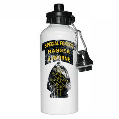 Special Forces Sf Ranger Tab Retro Vintage Aluminum Water Bottle 