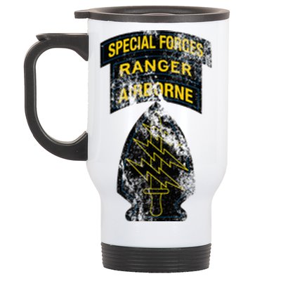 Special Forces Sf Ranger Tab Retro Vintage Stainless Steel Travel Mug